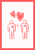 C&oelig;urs entrelac&eacute;s pour un amour sinc&egrave;re